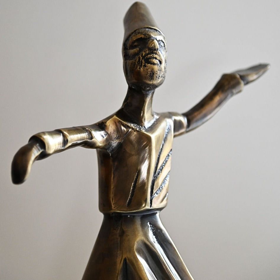 
                  
                    12" Whirling Sufi Dervish Statue - Brass
                  
                