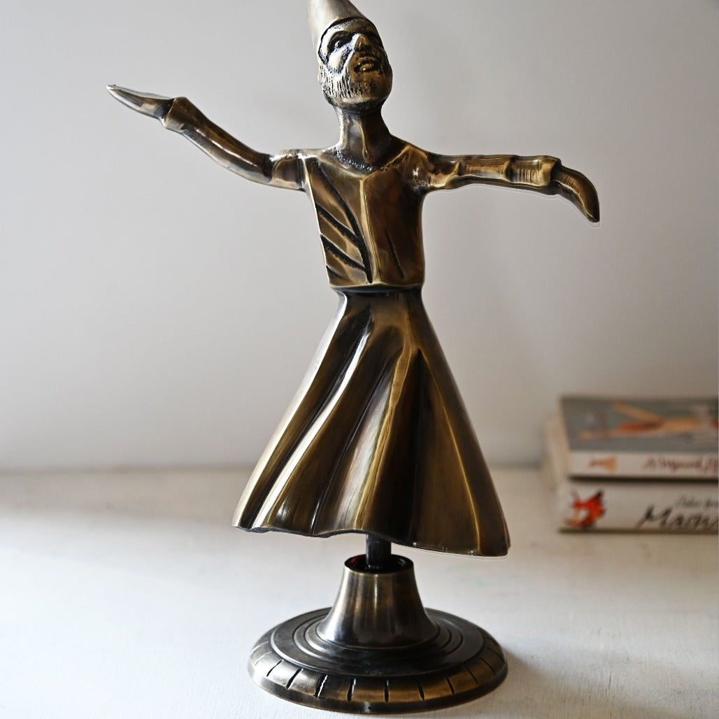 
                  
                    12" Whirling Sufi Dervish Statue - Brass
                  
                