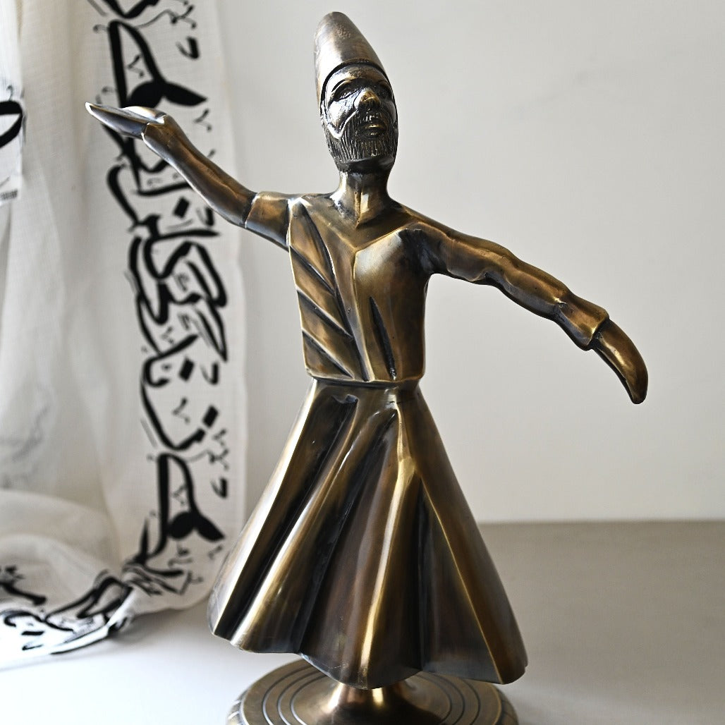 
                  
                    12" Whirling Sufi Dervish Statue - Brass
                  
                