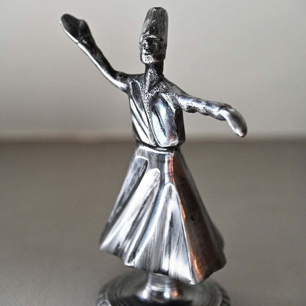 
                  
                    7" Whirling Sufi Dervish Statue - Tarnished Silver
                  
                